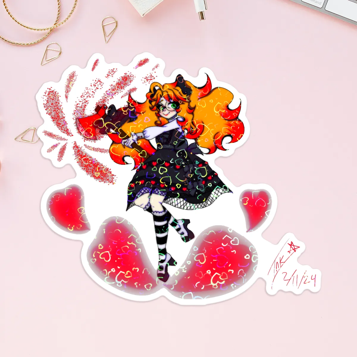 Valentines Day Penney sticker