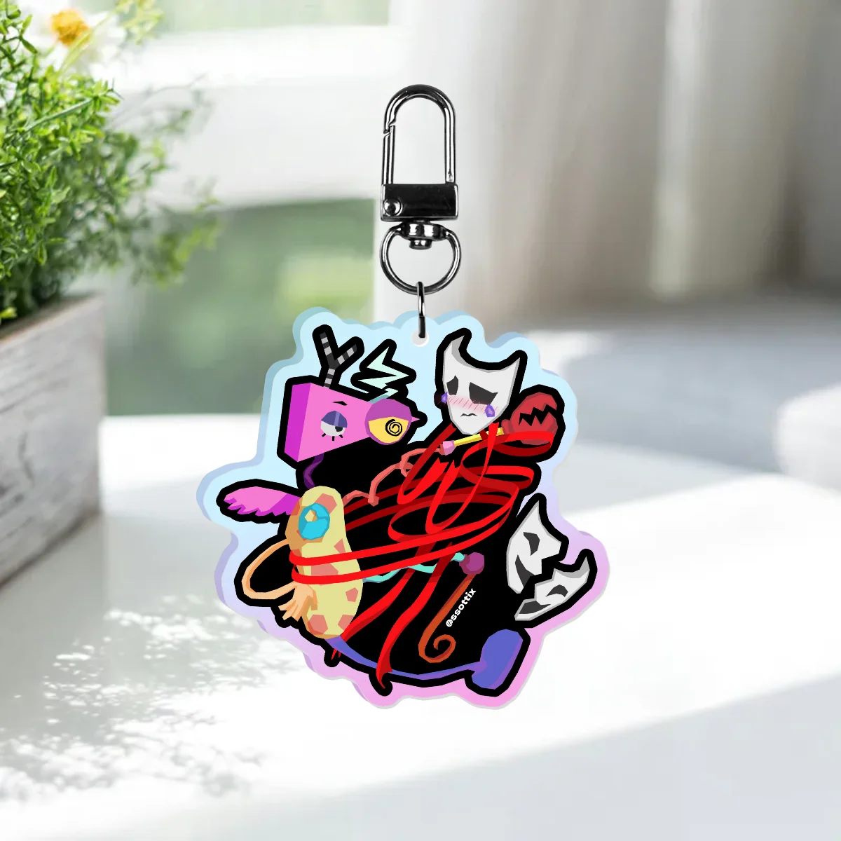 Abstragedy Zooble x Gangle Digital Circus Rainbow Acrylic Charms 6cm