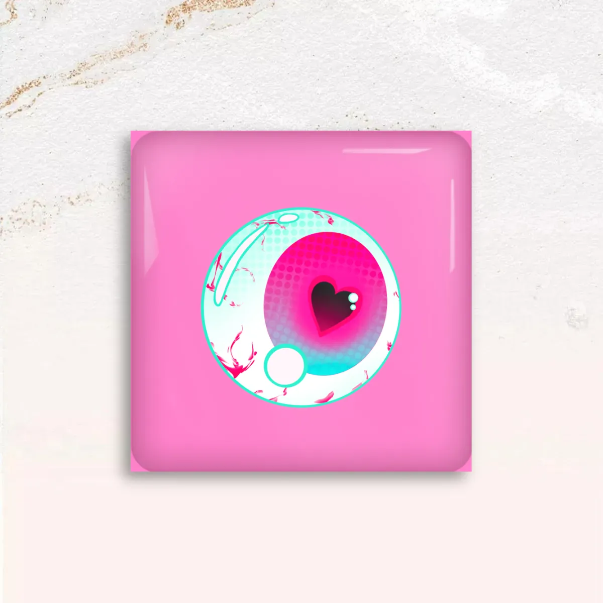 Gore Eye Square Button