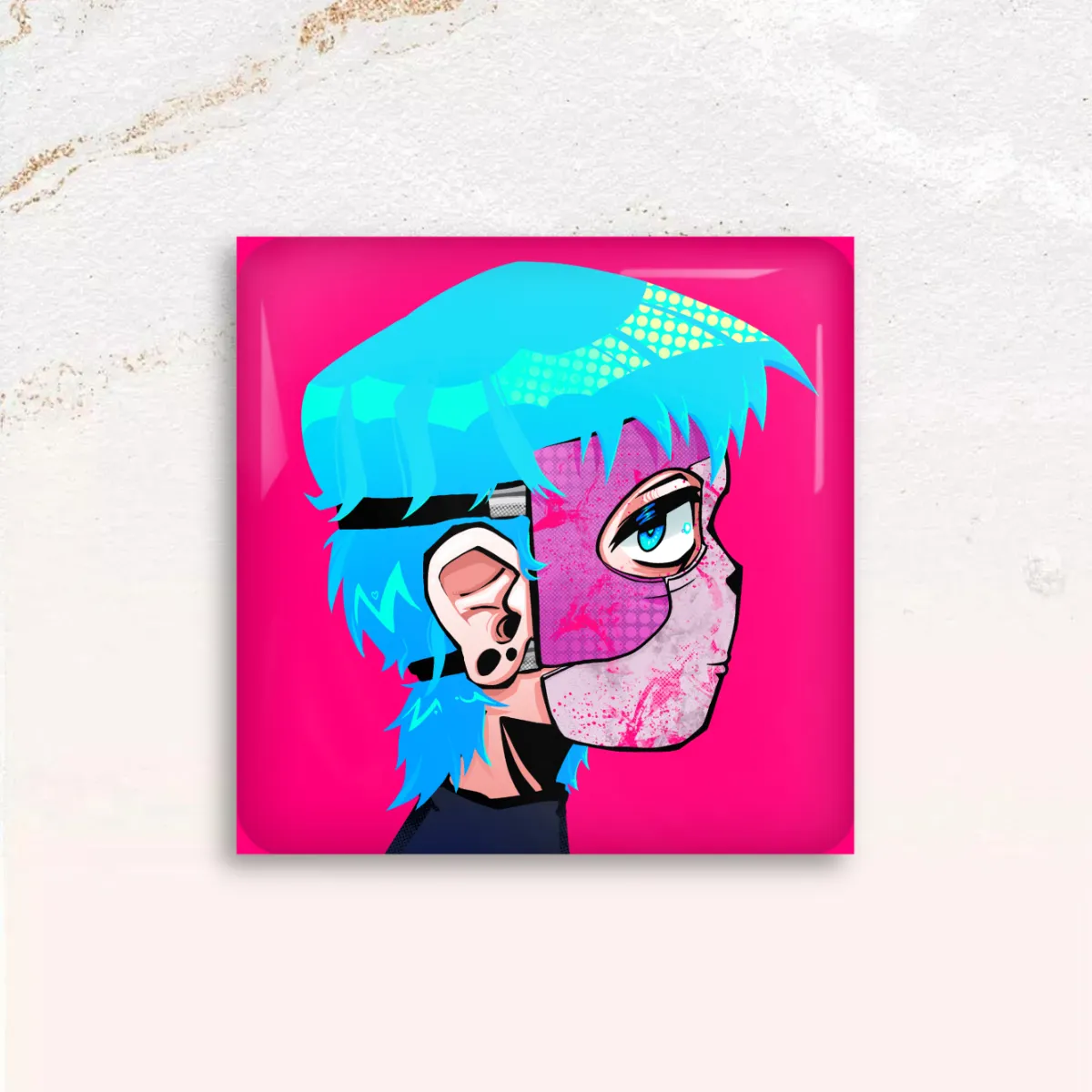 Sally Face Square Button