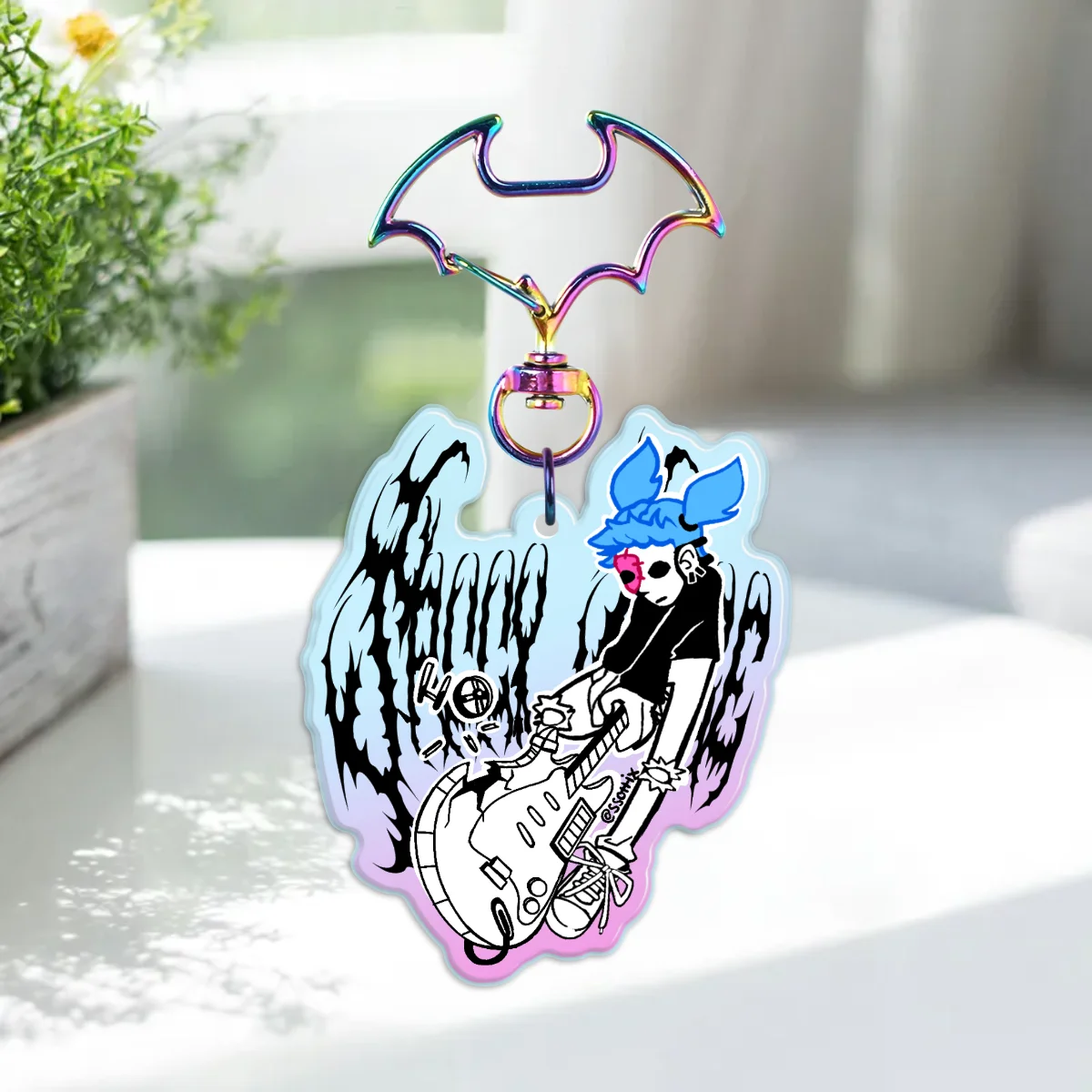 Sally face Rainbow Acrylic Charms