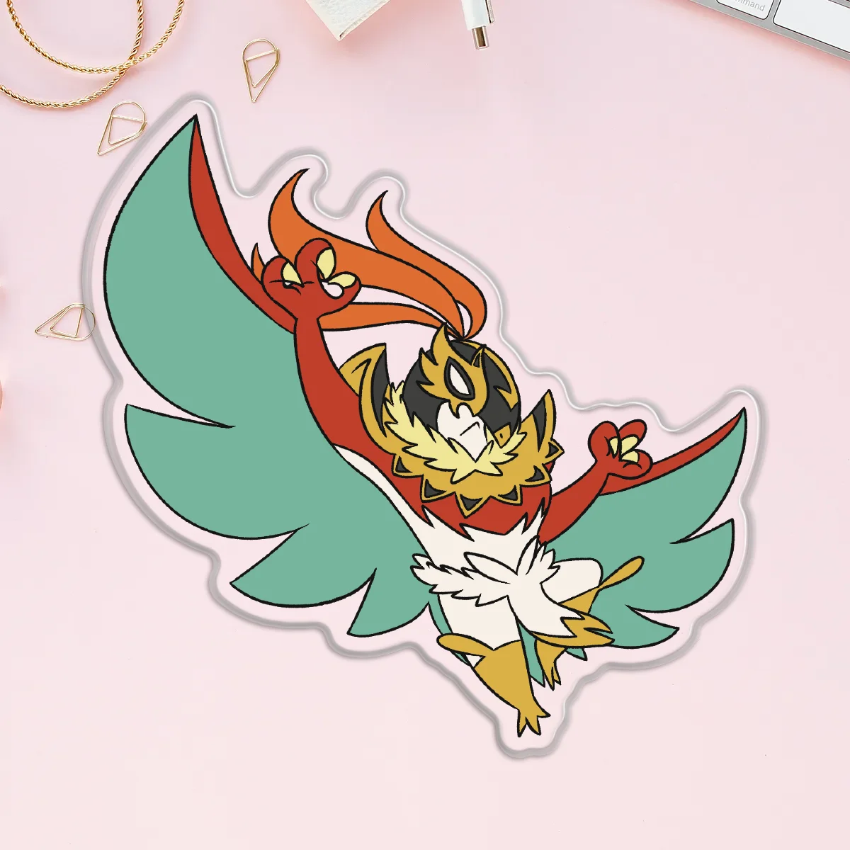Mega Hawlucha Acrylic Pin