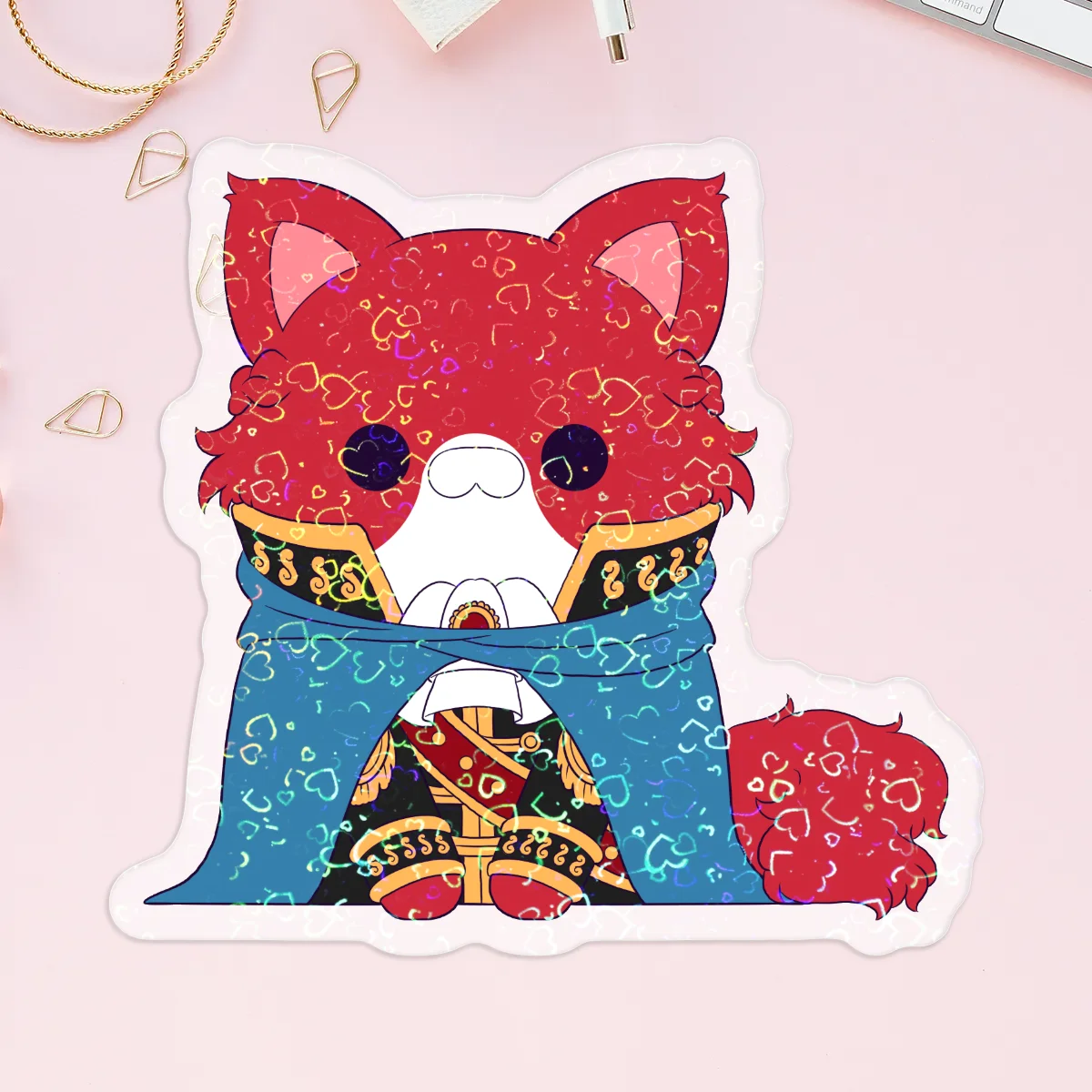 Shamrock Cat Sticker