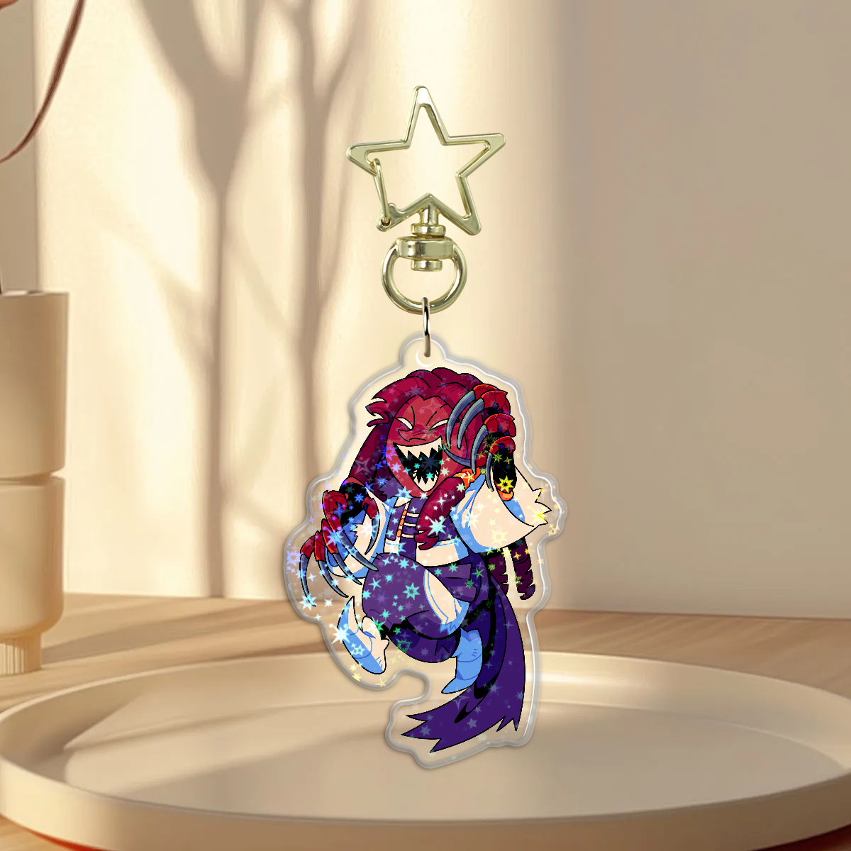 Claws holo keychain