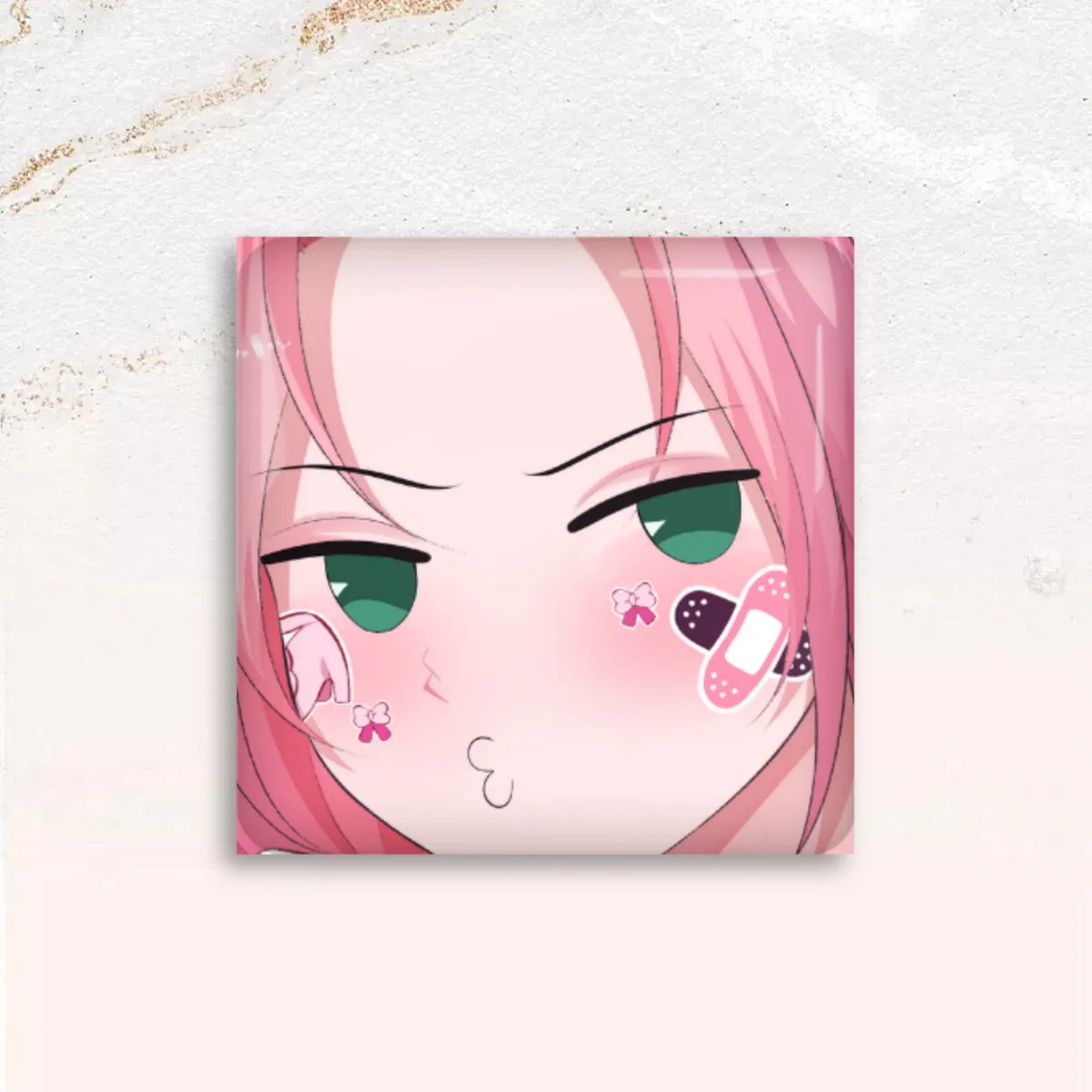 suzy_q 3.0 - "pout" - square button pin