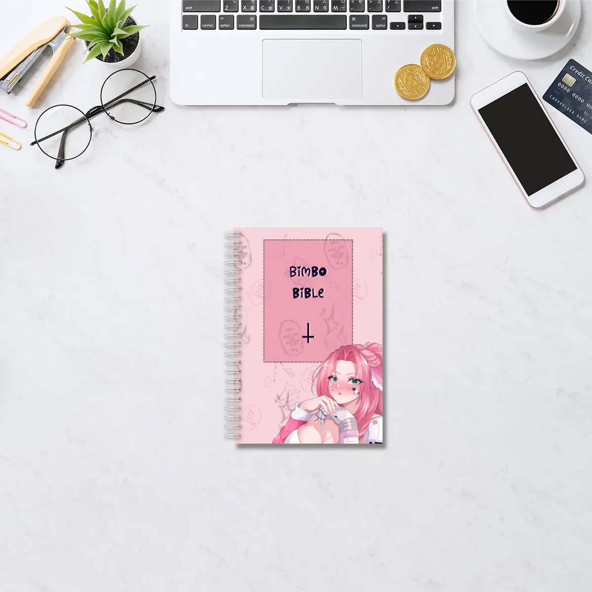 suzy's little pink book - spiral graph notebook