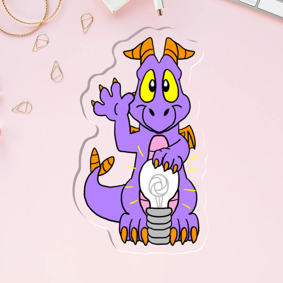 Lucky Dragon Acrylic Pin