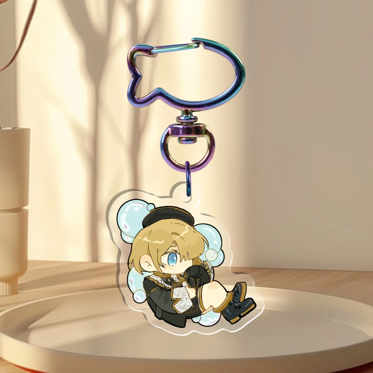 Freminet Acrylic Keychain || Genshin Impact || Fish Hook Clasp [Iridescent]