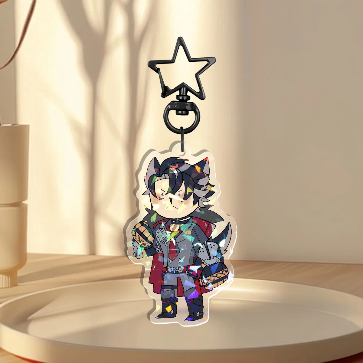 Custom Holographic Keychain - Wriothesley