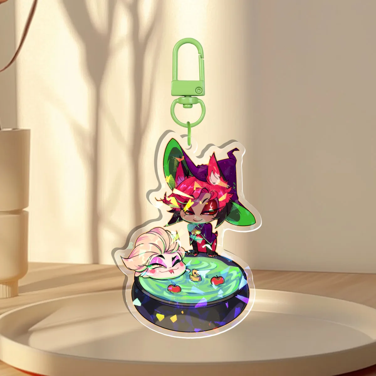 Radioapple Halloween Holographic Keychain