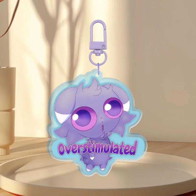 Overstimulated keychain