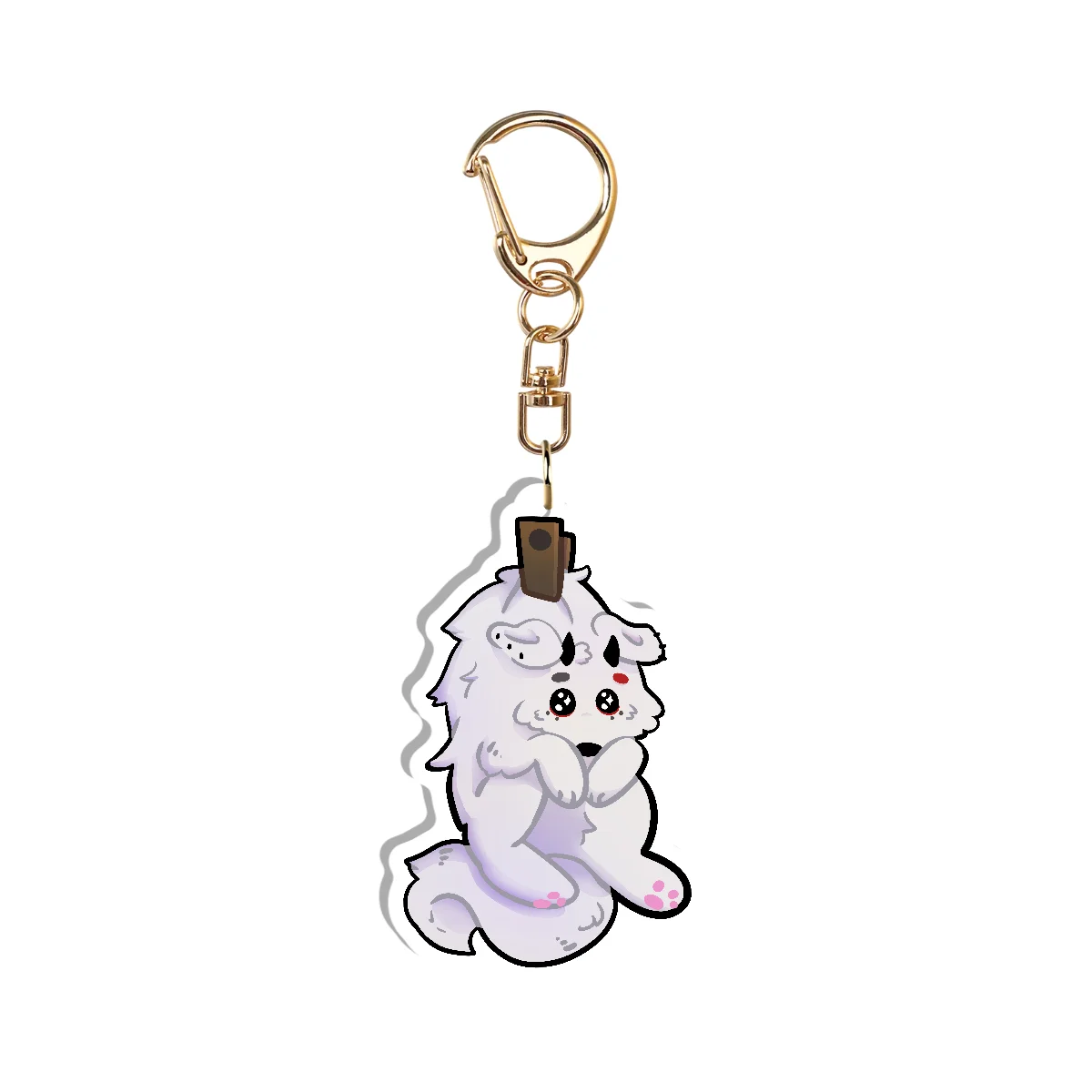 Hanging Dog keychain