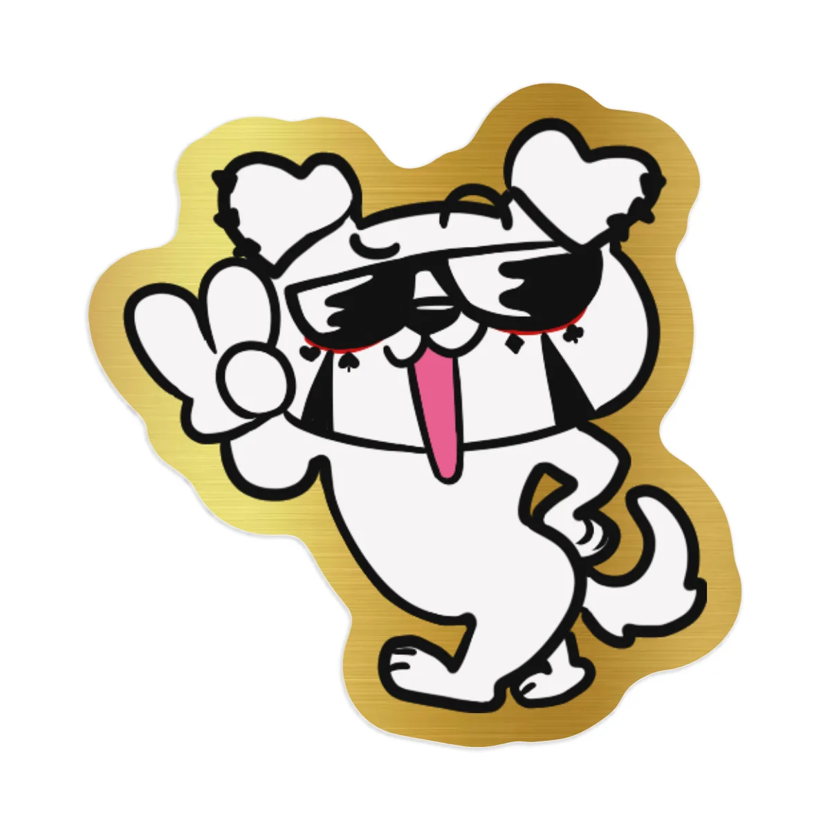 chee-cobe sticker gold