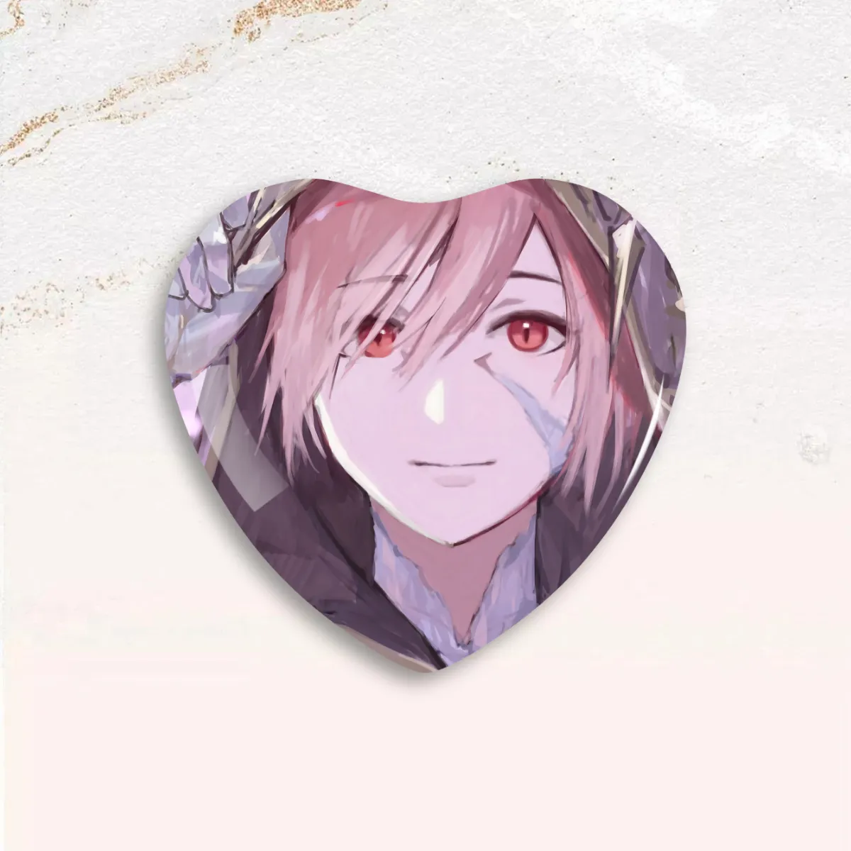 Exarch Heart Shaped Button Pins