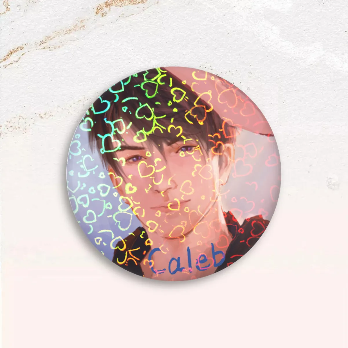 Caleb Button Pin