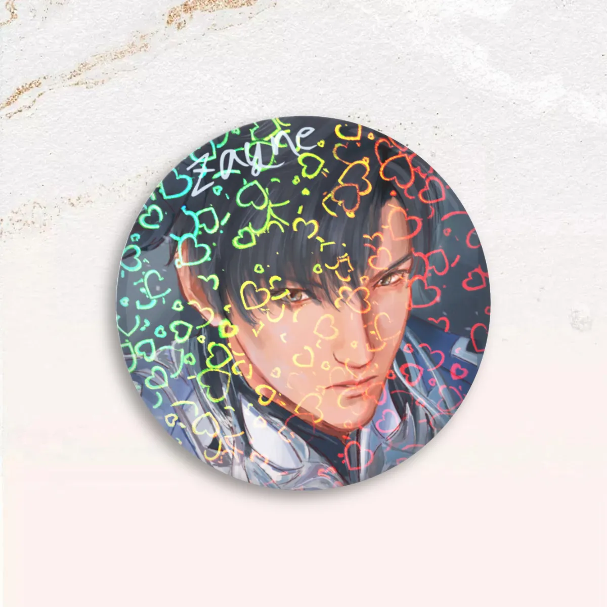 Zayne Button Pin