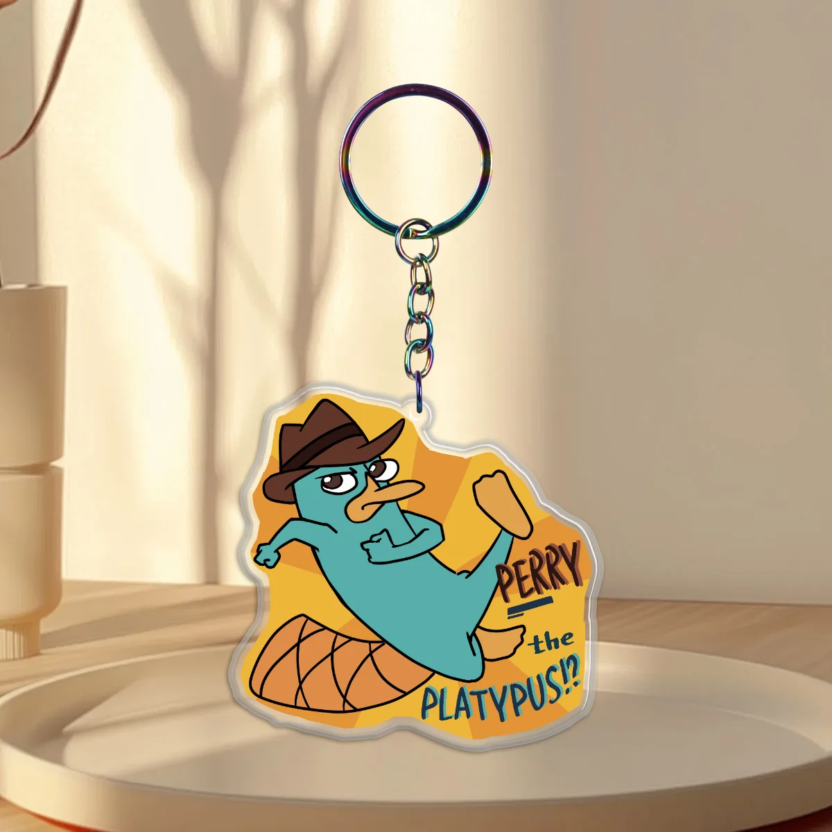 Perry the Platypus double-sided Epoxy Keychain