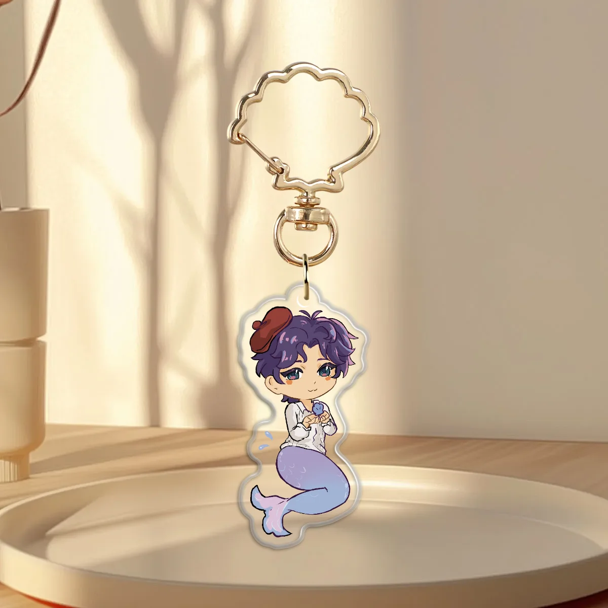 Chibi Rafayel Epoxy Keychain