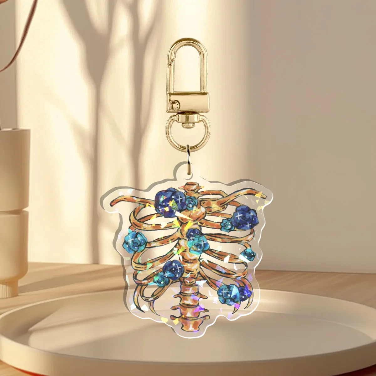 [Golden Insides] Holographic Keychain