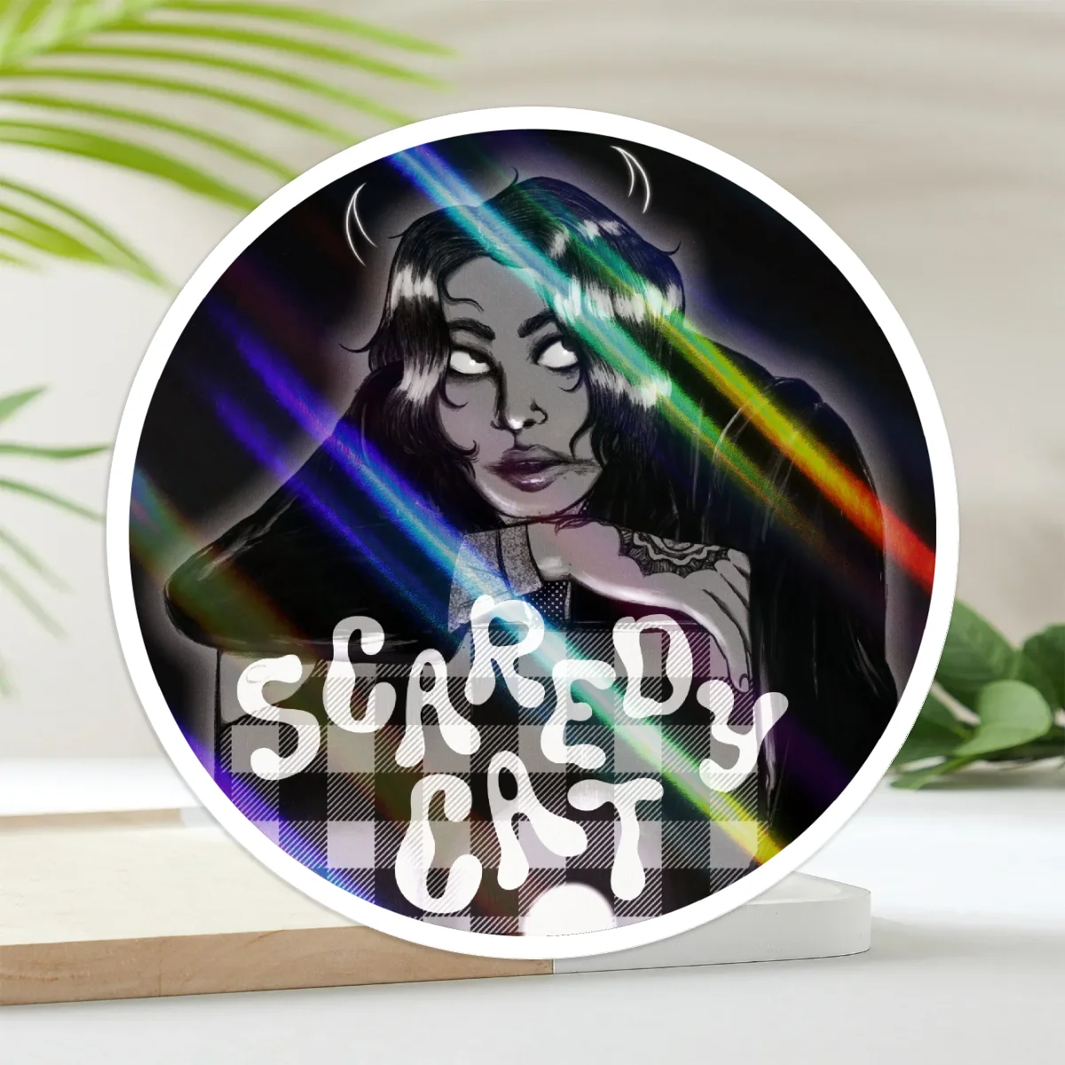 Scaredy Cat Vinyl Stickers