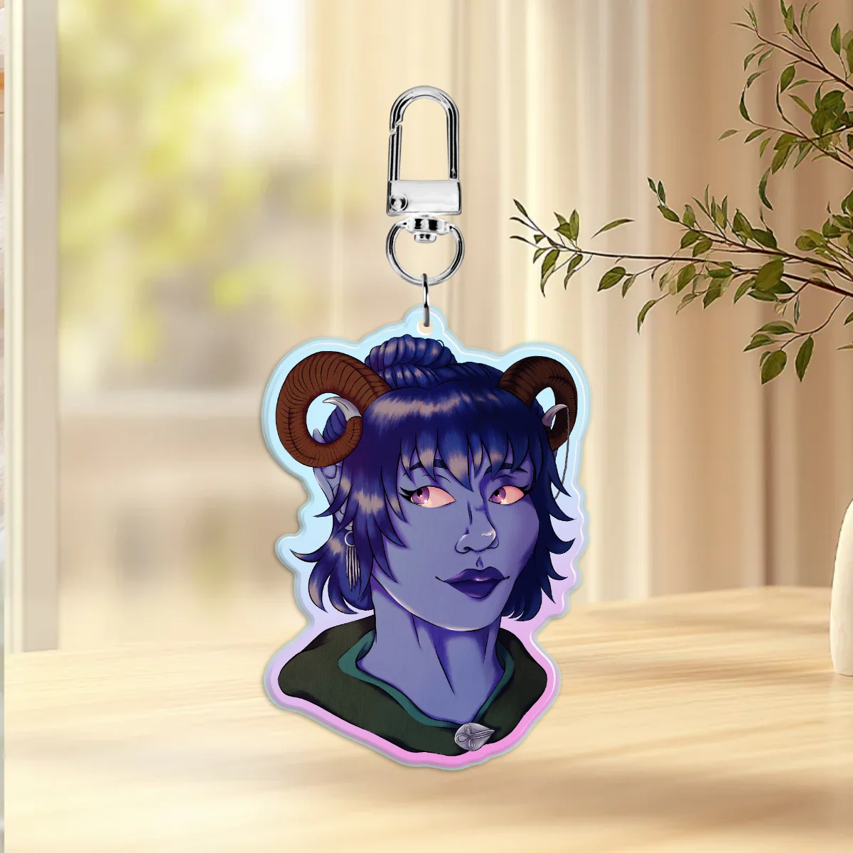 Jester Rainbow Acrylic Charm