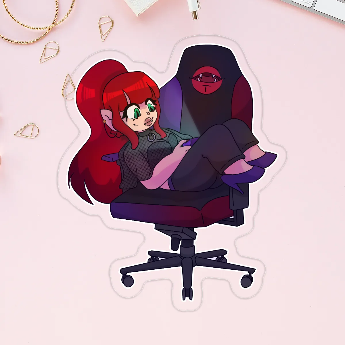 Trink in chair Pixie Dust Stickers
