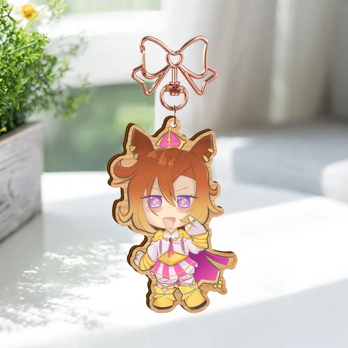 TM Opera O Wooden Keychain