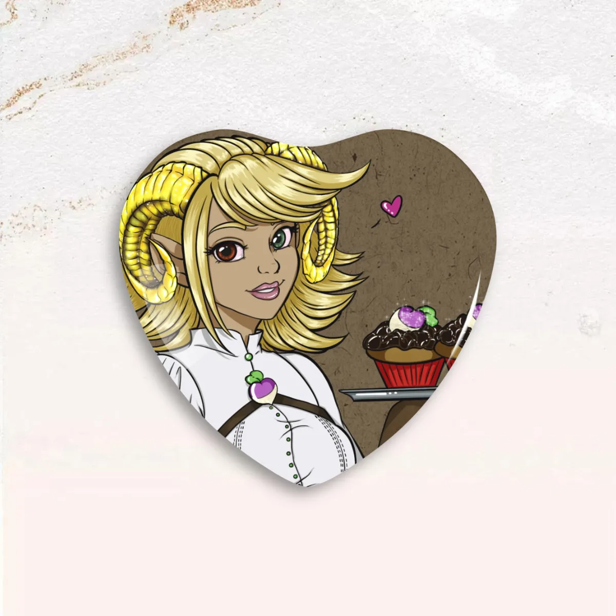 Turnip Merchant Heart Pin