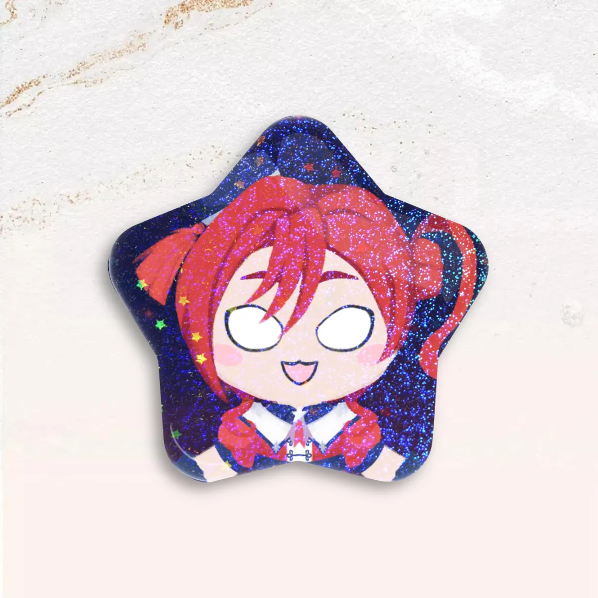 Standobuddy Stellar Rouge Star Can Badge