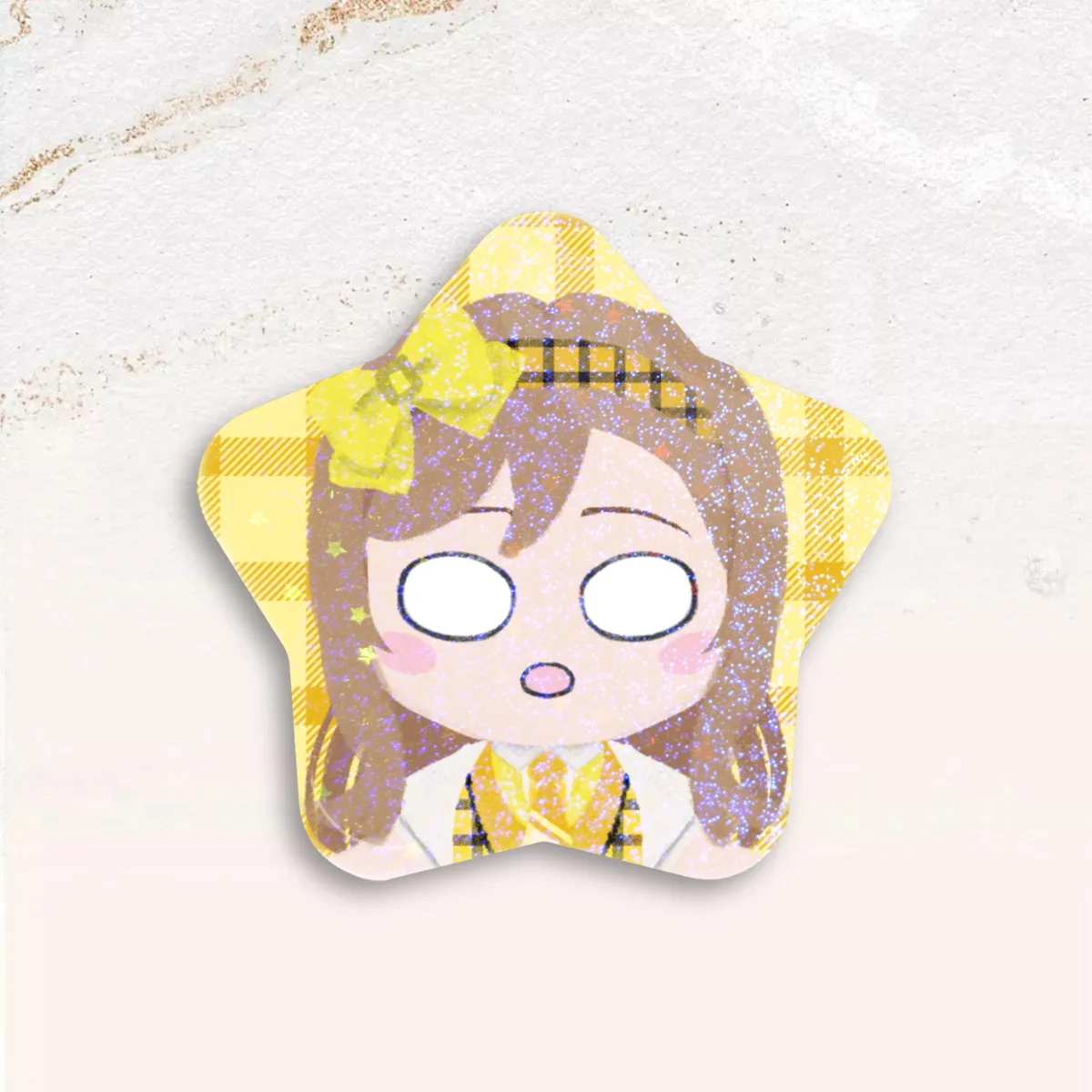 Standobuddy Seaside Yellow Star Can Badge