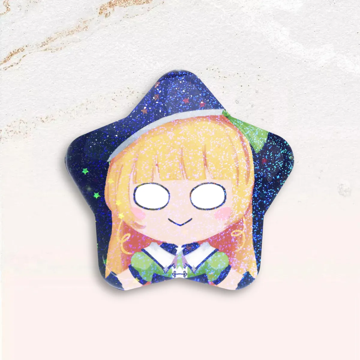Standobuddy Stellar Melon Green Star Can Badge