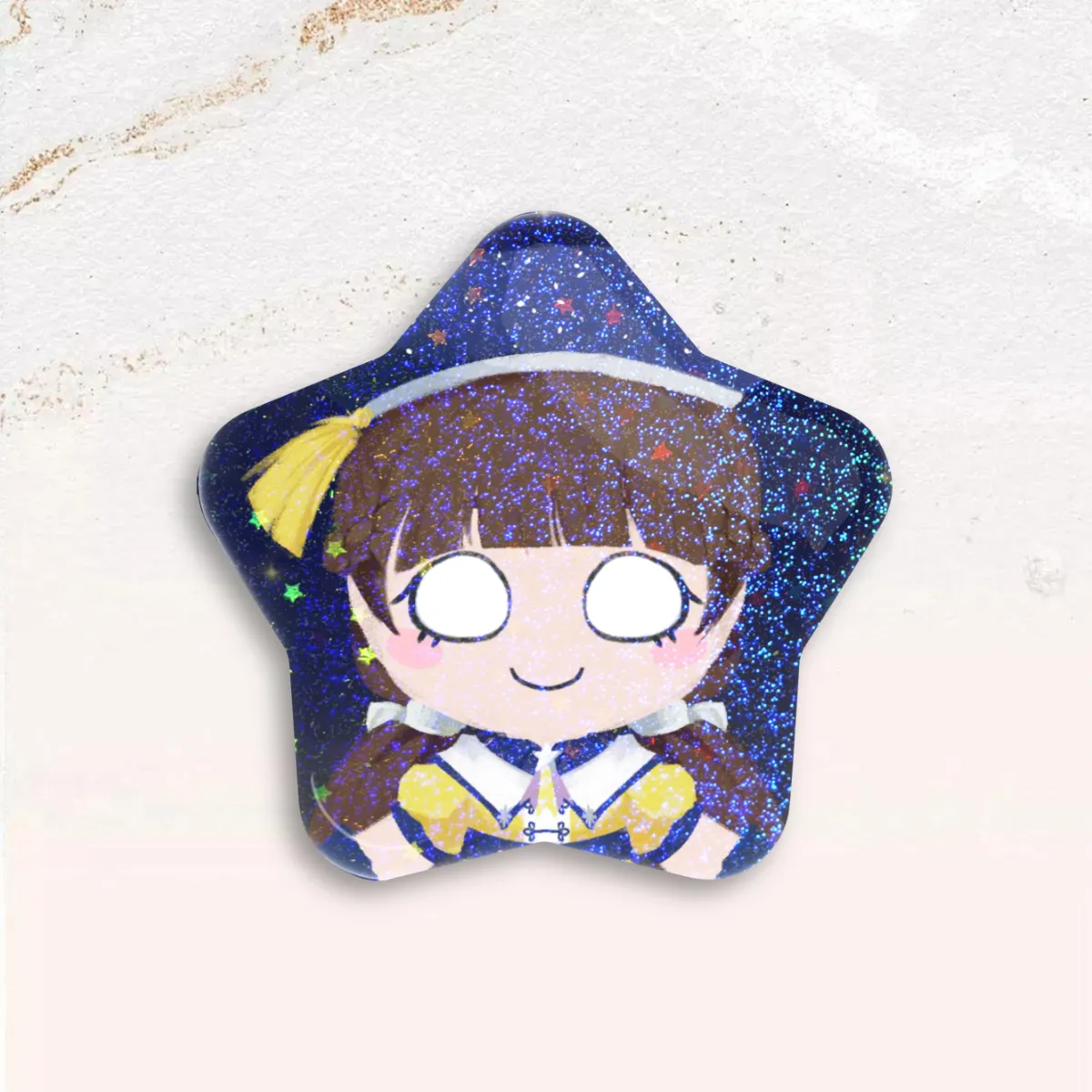 Standobuddy Stellar Maize Yellow Star Can Badge