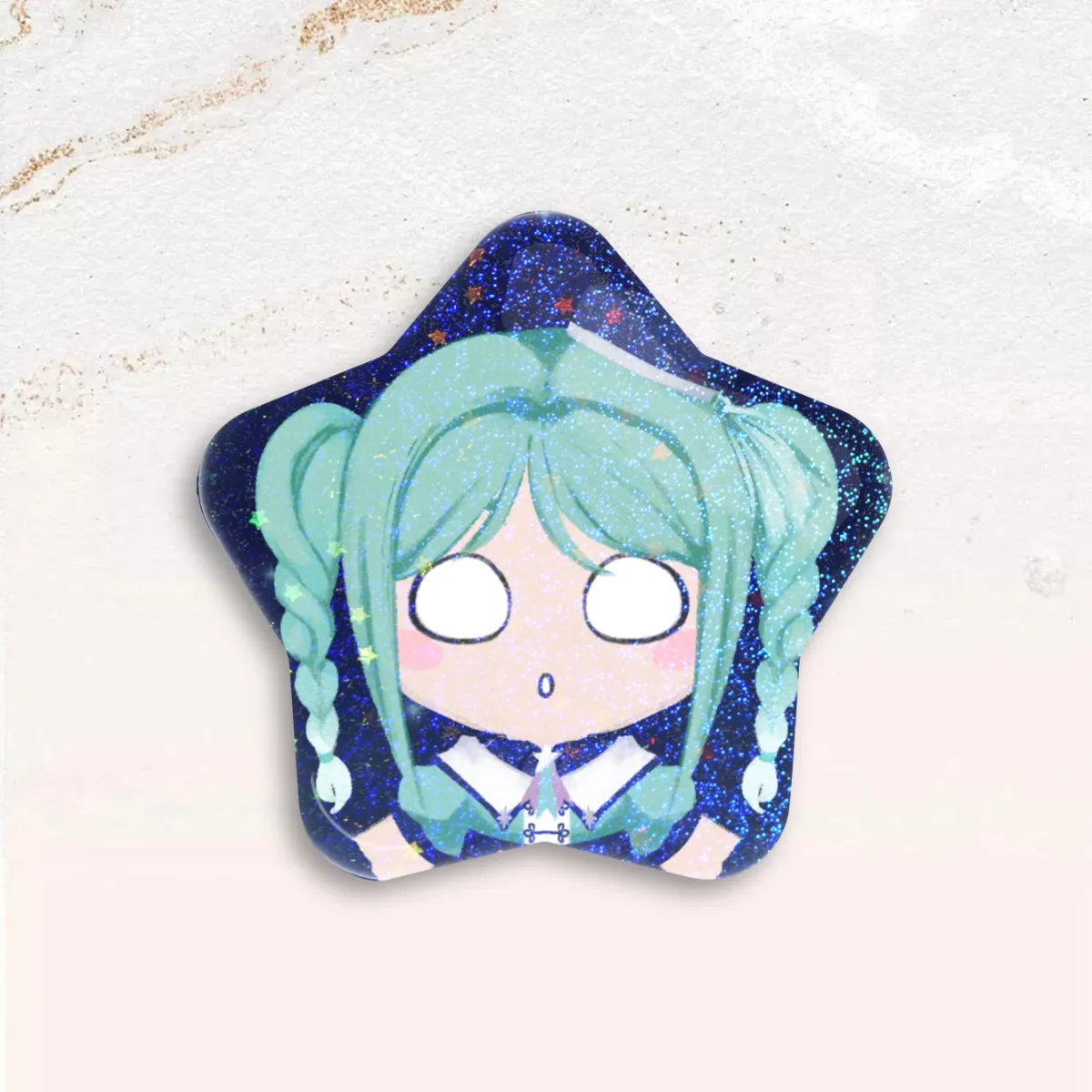 Standobuddy Stellar Smokey Blue Star Can Badge