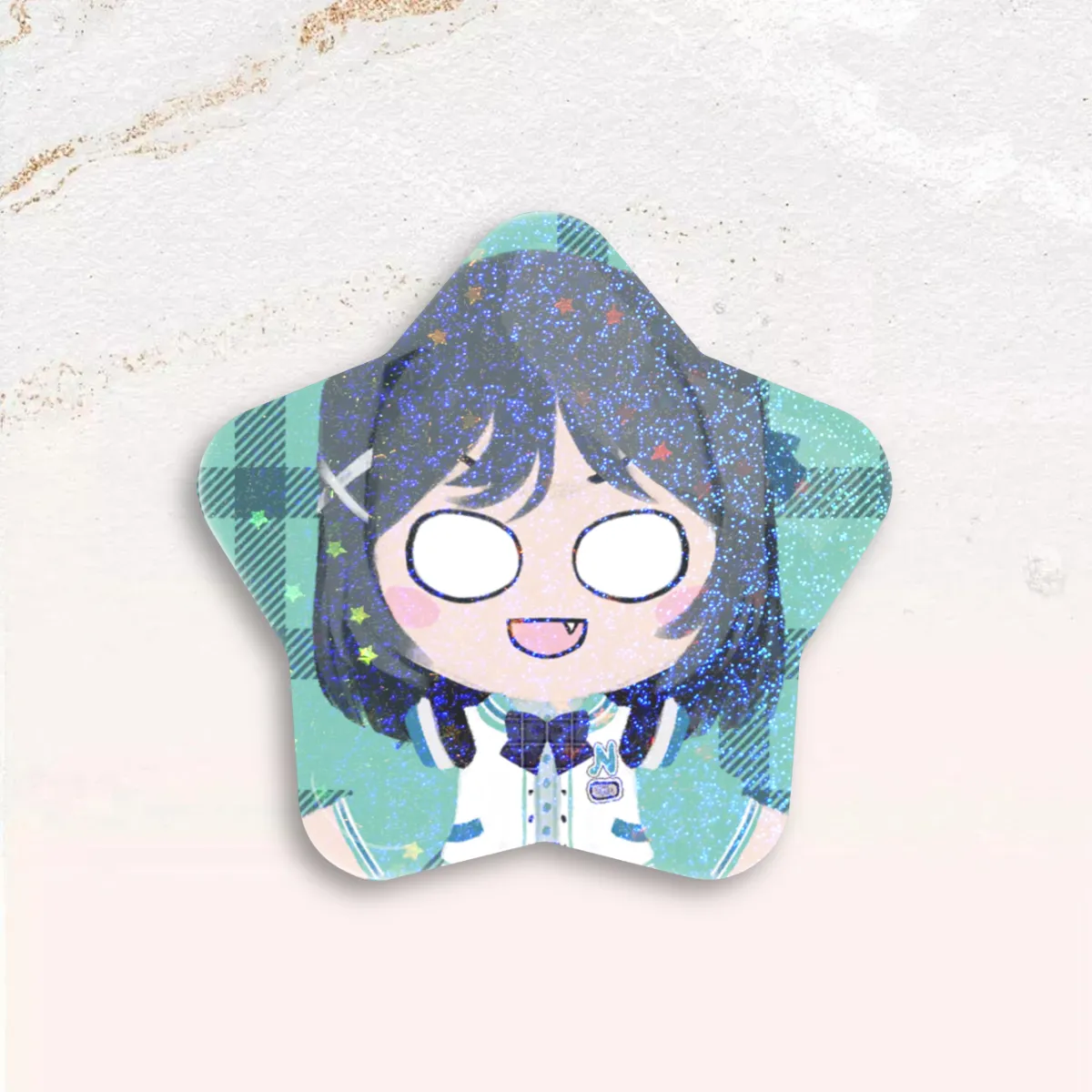Standobuddy Rainbow Jade Star Can Badge
