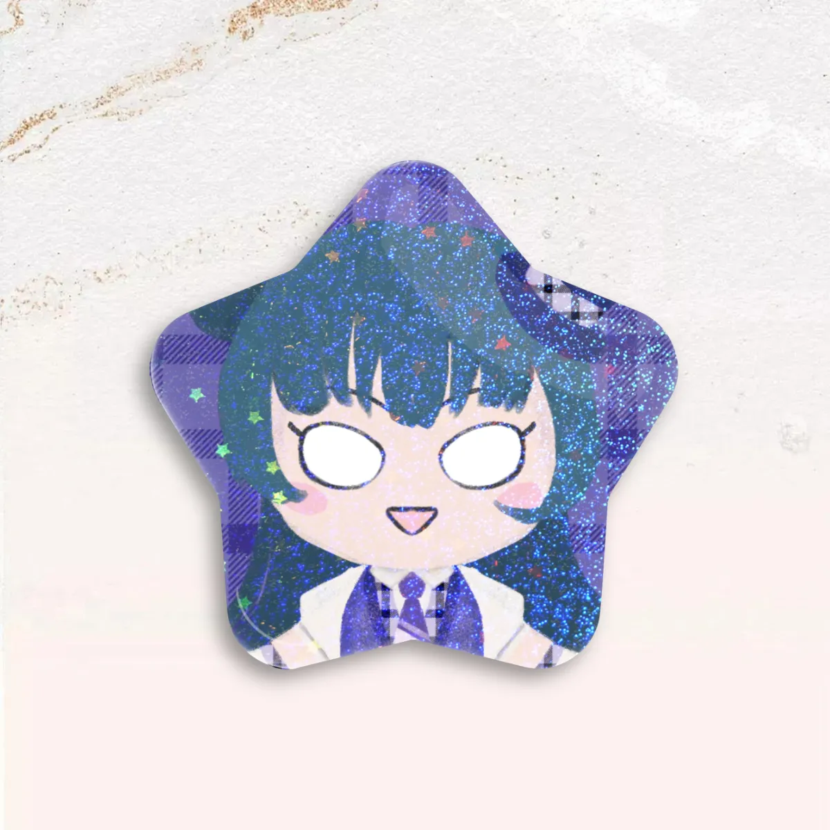 Standobuddy Seaside White Star Can Badge