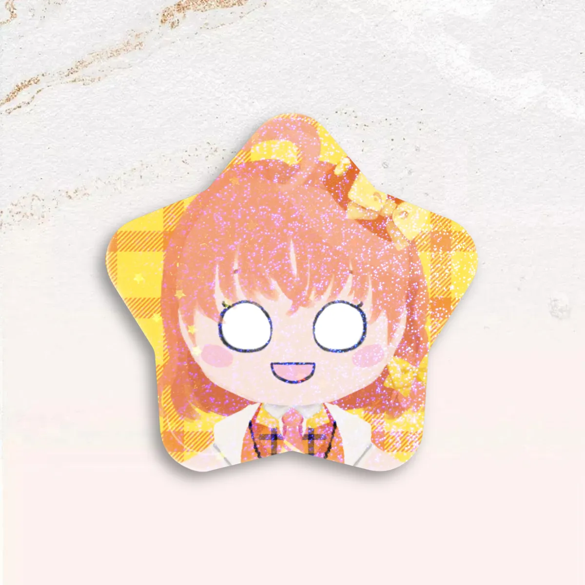 Standobuddy Seaside Tangerine Star Can Badge