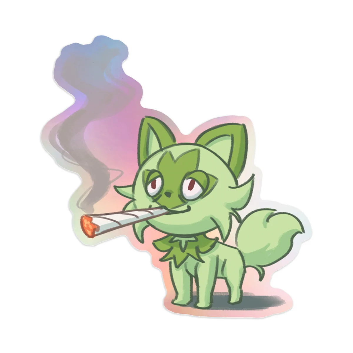 Sprigatito Holographic Stickers (5pcs)