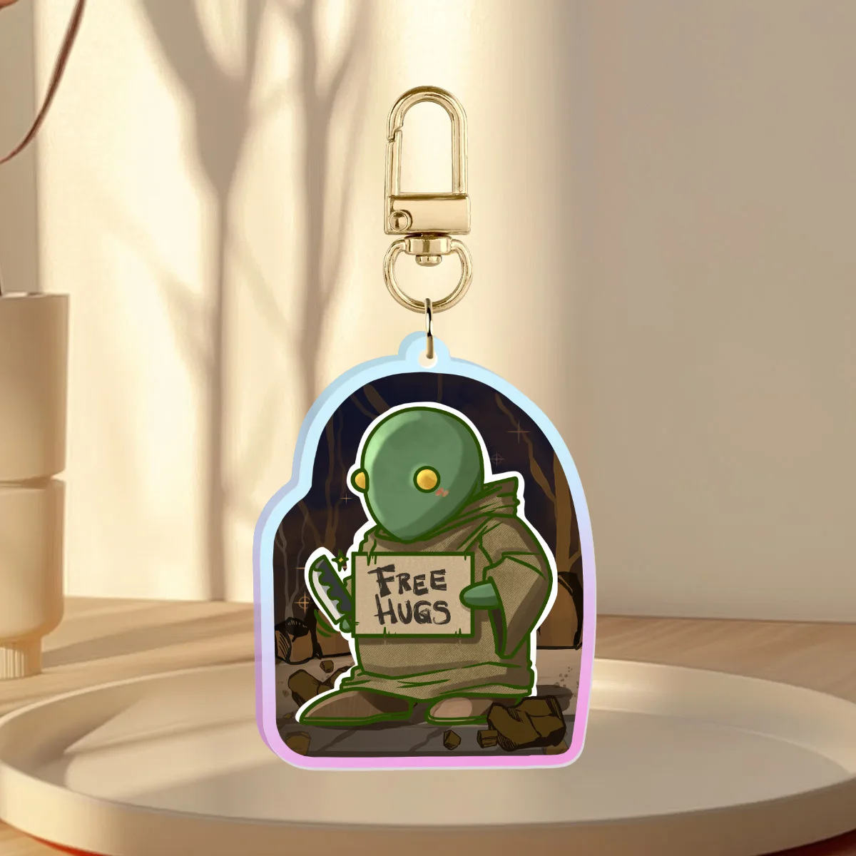 Final Fantasy Tonberry - Rainbow Acrylic Charm