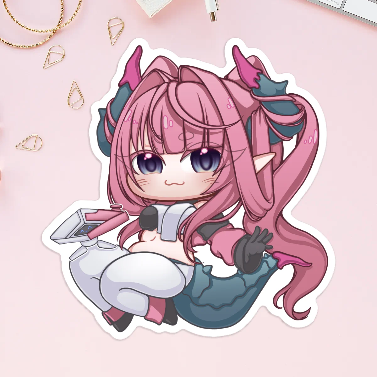 Arknights Endfield Yvonne and TATA Chibi Sticker