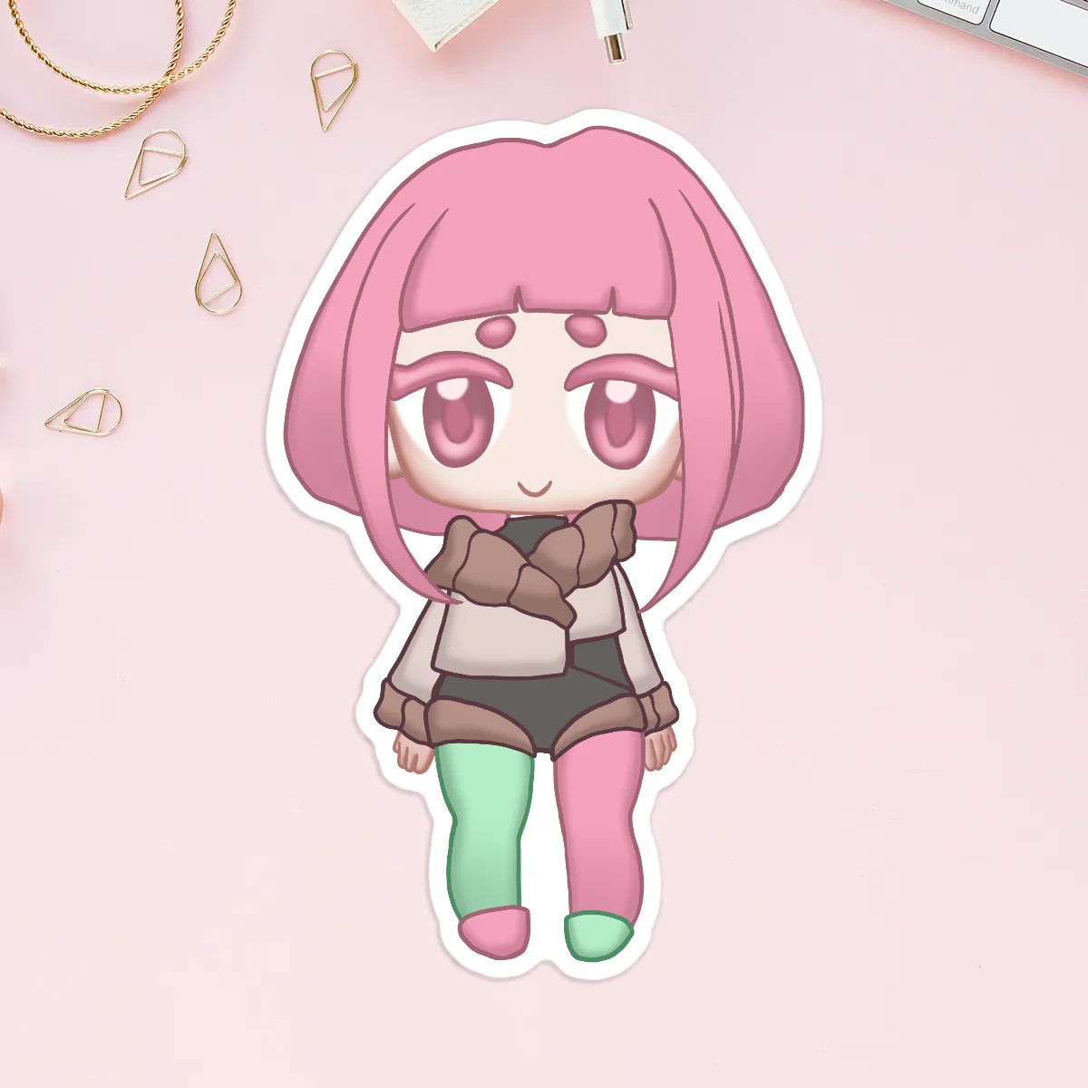 Indie Vtuber Whitemagechiu Chibi Sticker
