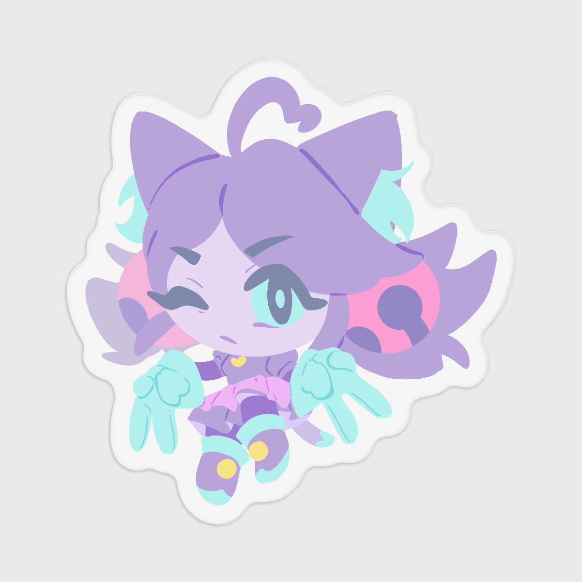 PINK Maddie Clear Stickers
