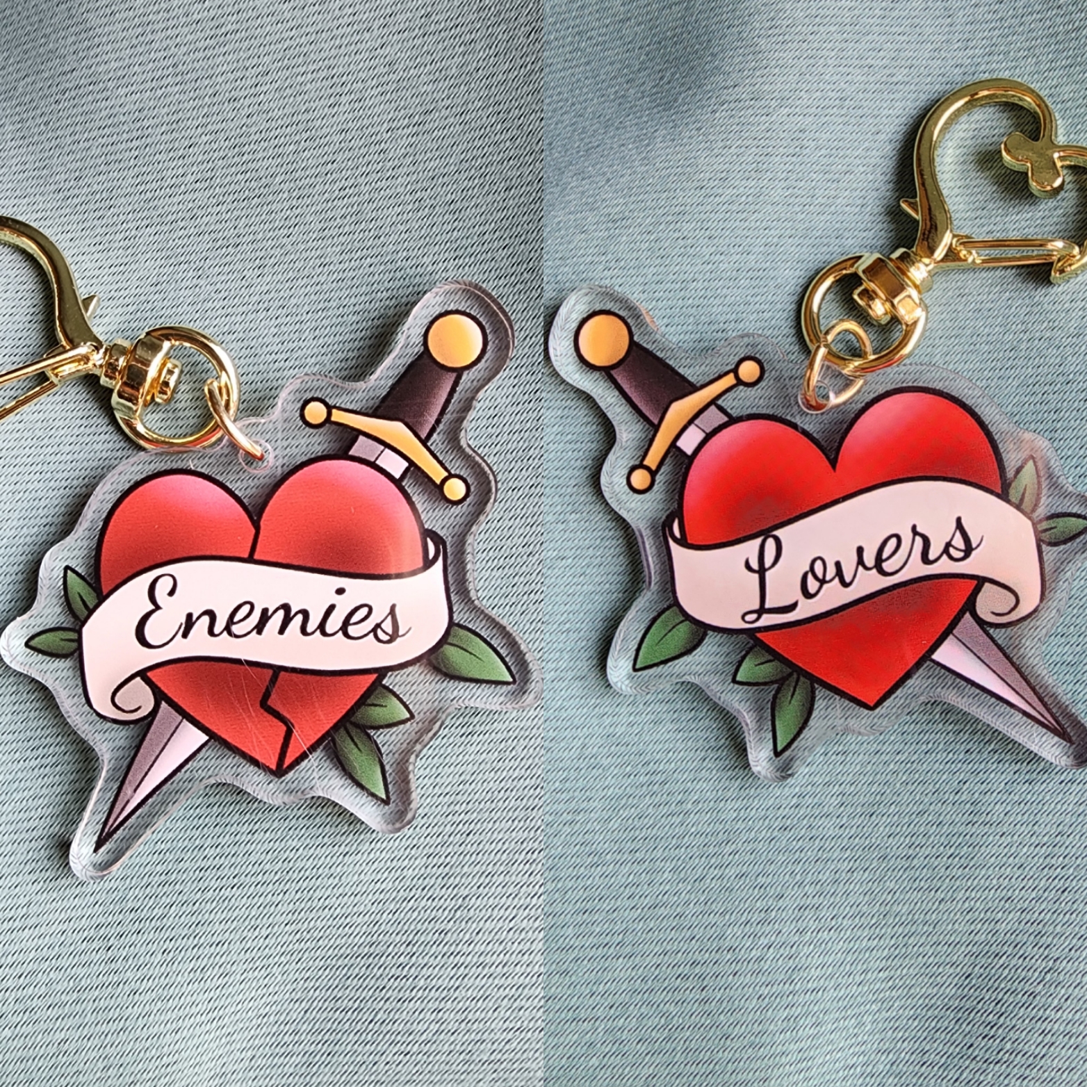 Enemies to Lovers keychain