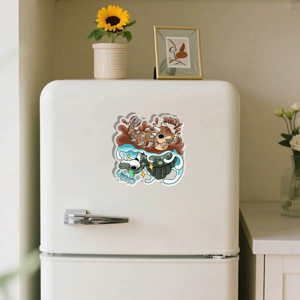 Dirty and clean Acrylic Fridge Magnets