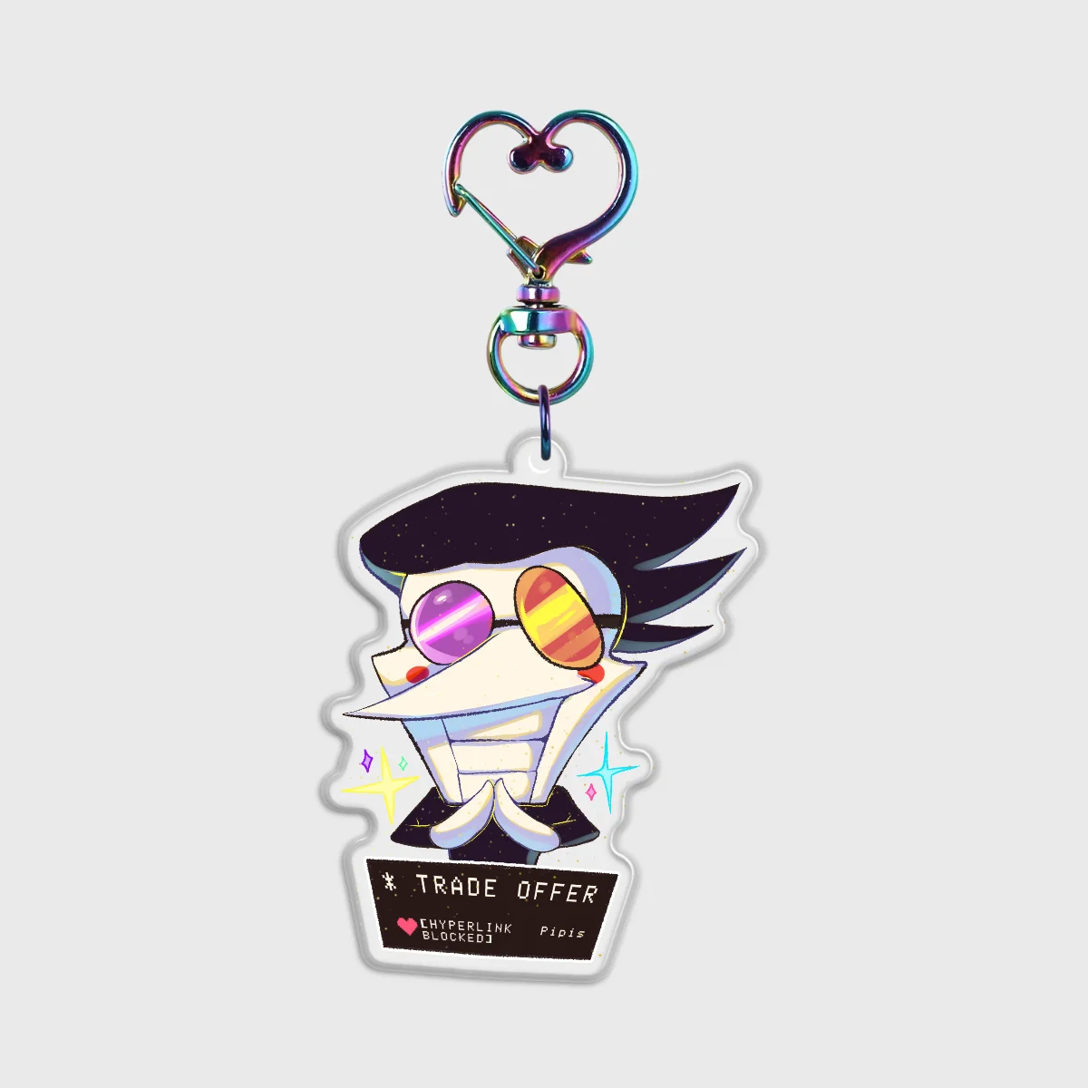 [Deltarune] Spamton Glitter Acrylic Keychain