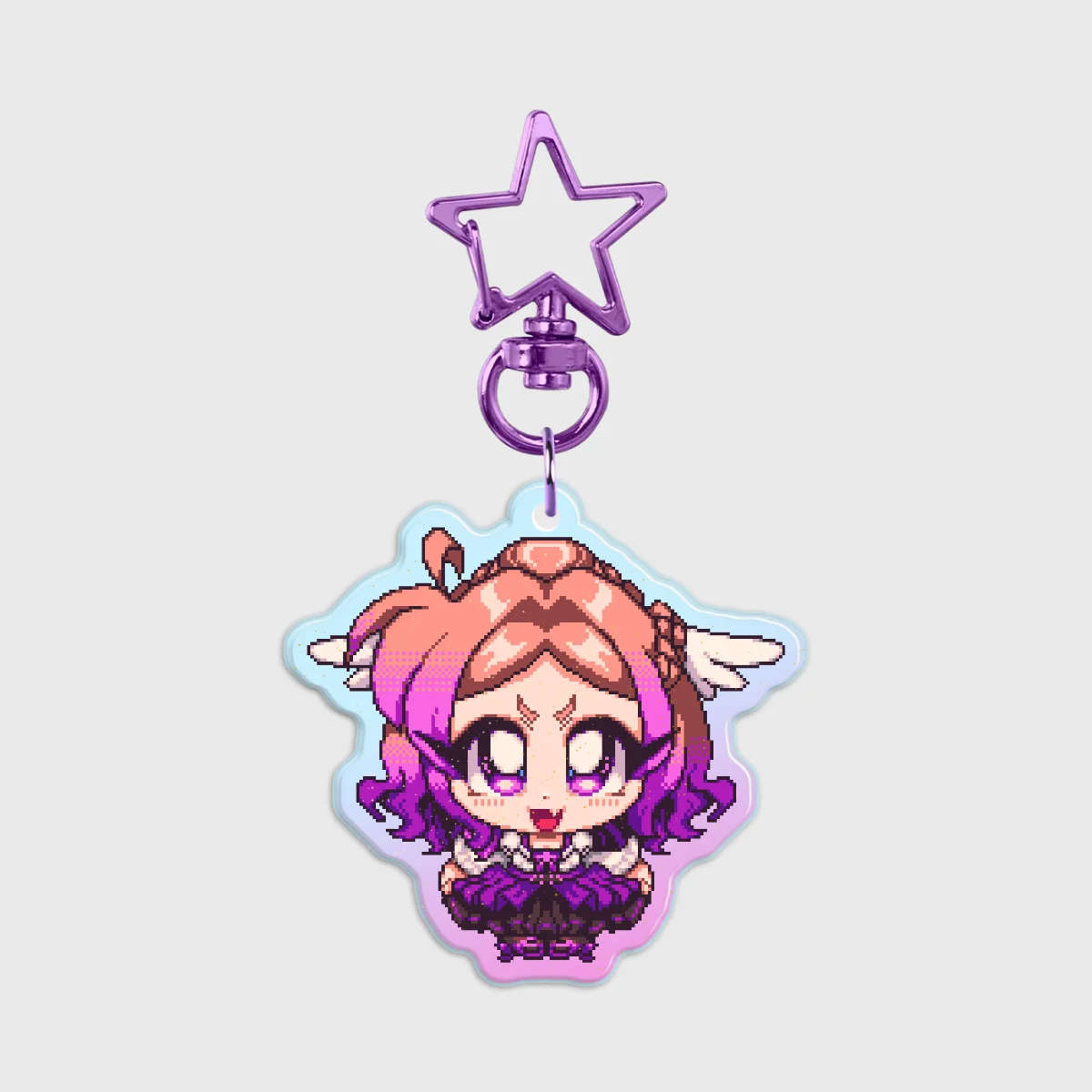 [Yupii Hunie] Pixel Witchpii Rainbow Acrylic Keychain