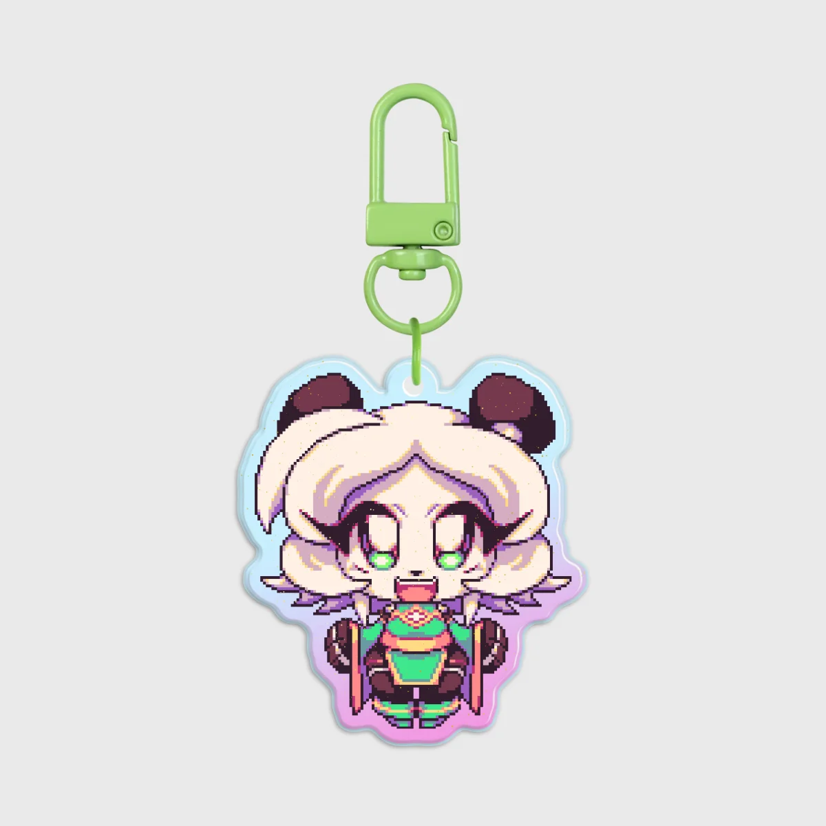 [OC] Pixel Tessa Rainbow Acrylic Keychain