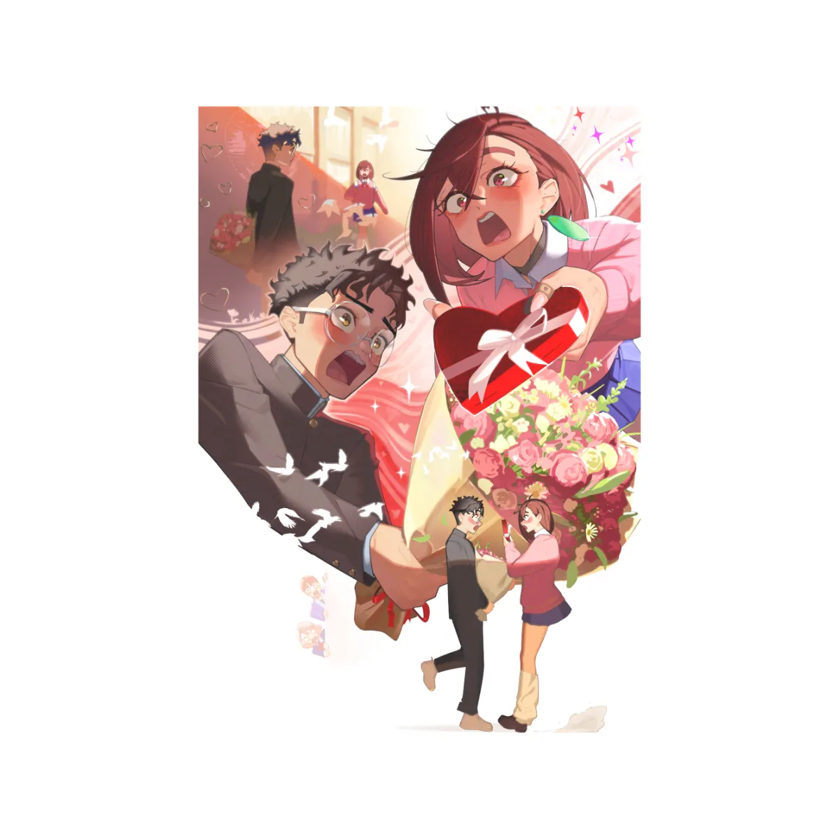 Momokarun Valentine Print