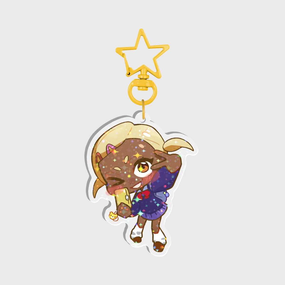 Muko Star Holographic Keychain