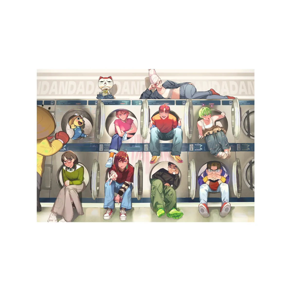 Laundromat Postcard Print