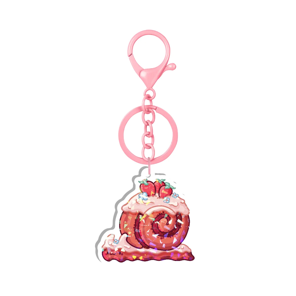 Strawberry Snoll Holographic Keychains